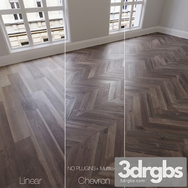 Parquet natural, ancient oak, 3 types. linear, chevron, herringbone.