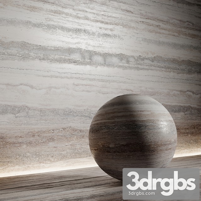 Stone material, travertine 6, pbr, seamless