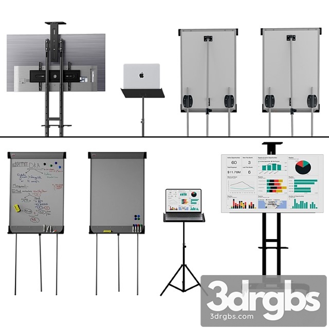 Marker board magnetic partition flipchart