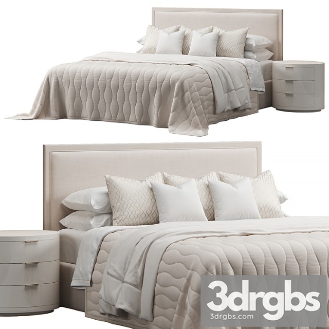 Rectangular headboard bed by fischer furniture