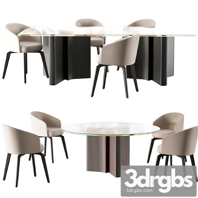 Minotti chair amelie dining table 2