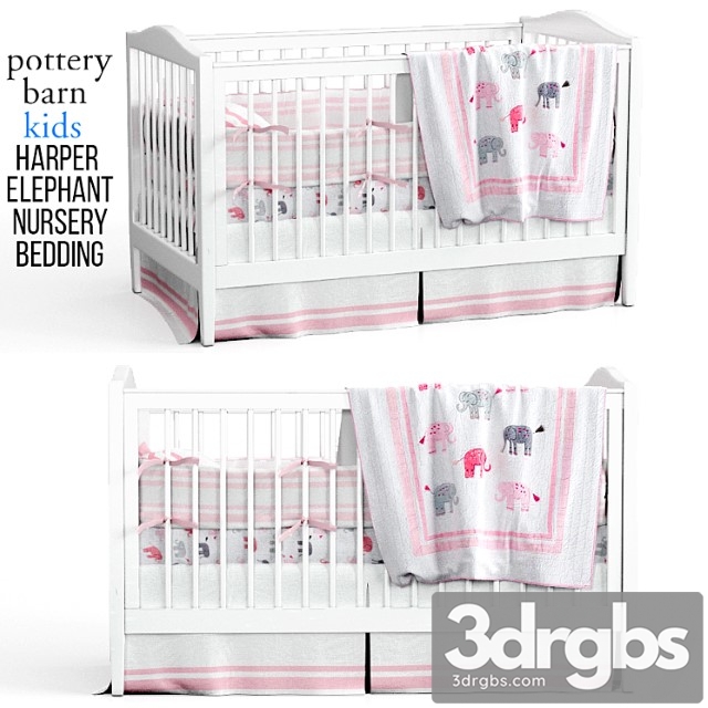 Harper Elephant Nursery Bedding