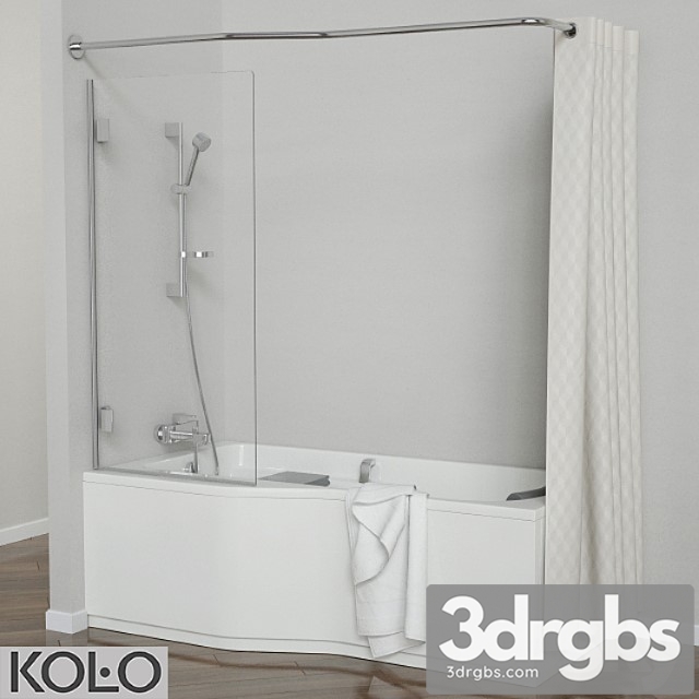 Set Baths Comfort Plus Tm Kolo With Glass Curtains and Soft