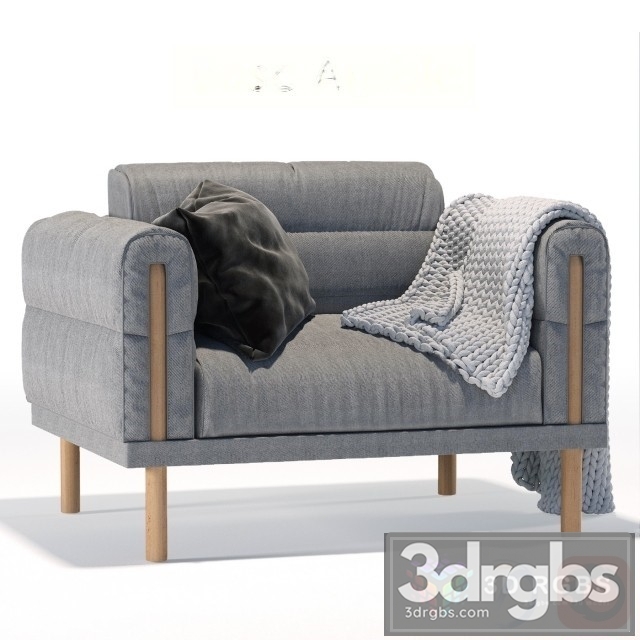 Scandinavian Fabric Armchair 2