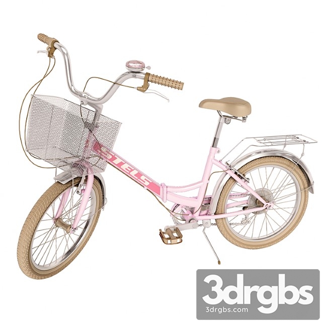 Pink folding bike stels pilot