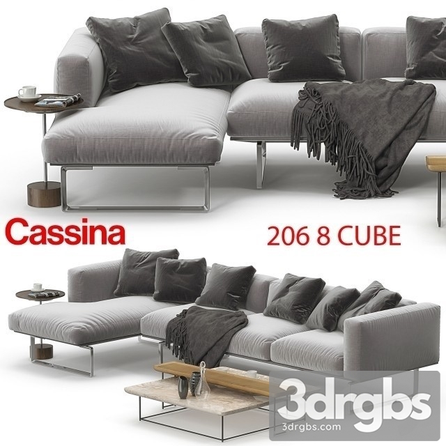 Cassina 206 Sofa Corner 01