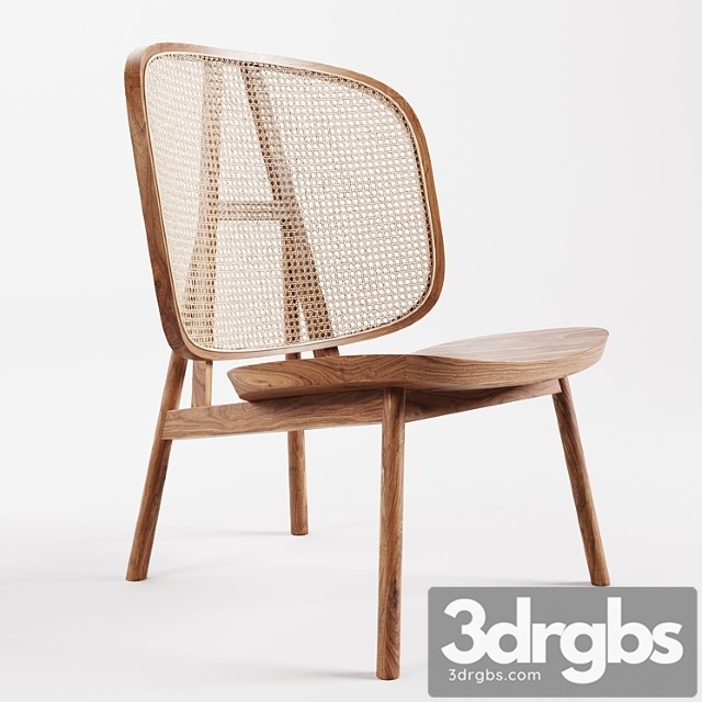 Cane collection rattan lounge chair