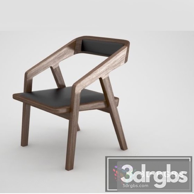 Katakana Wood Chair 2