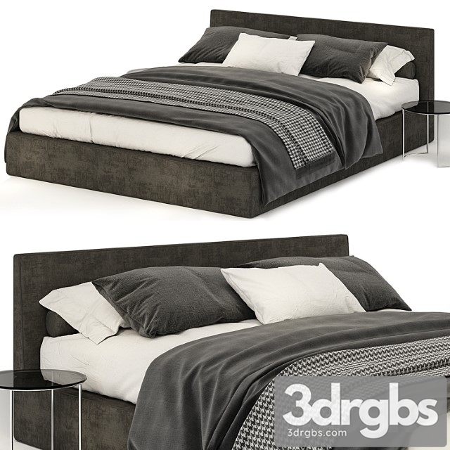 Poliform dark gray bed