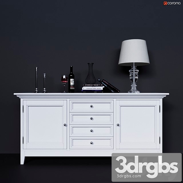 Chest of drawers with facades and drawers in the center dantone home 2