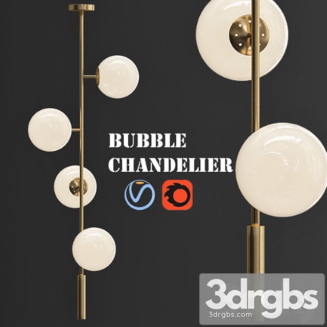 Bubble Chandelier Vertical