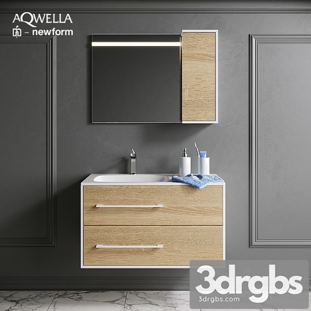 Bath Set Achwella With Newform Decor 1