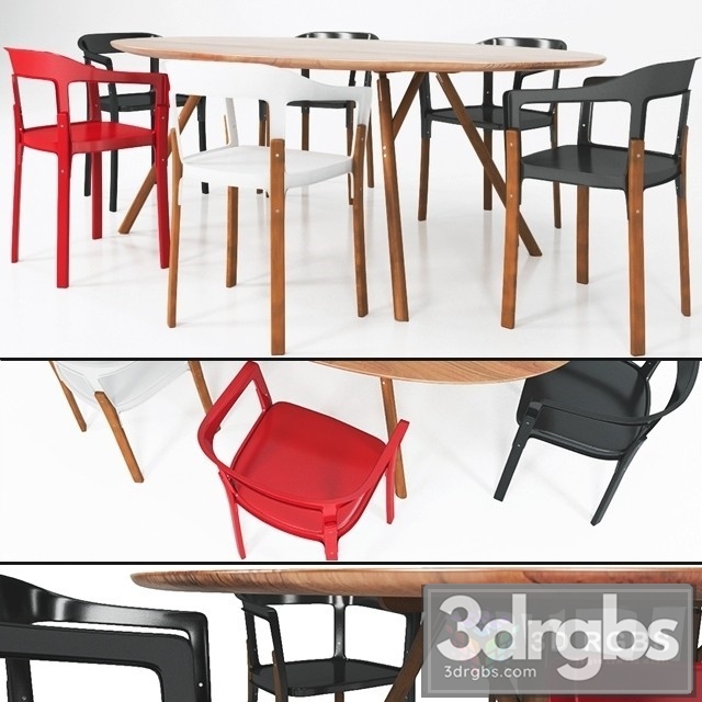 Download Shanghai Dining Table model - 3DRGBs