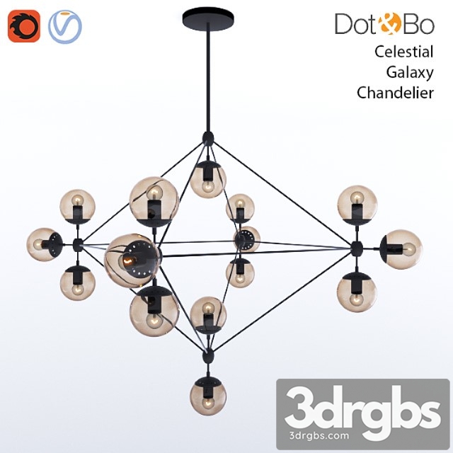 Dot Bo Celestial Galaxy Chandelier 2