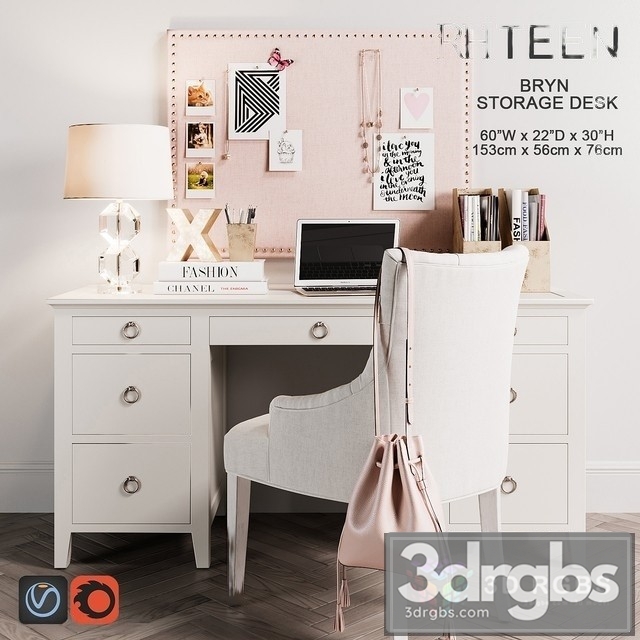 Bryn Storage Desk