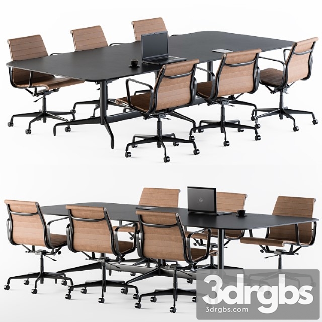 Meeting table with office chair 2