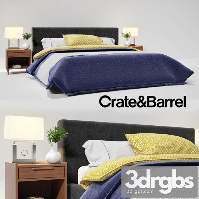 Crate Barrel Tate King Bed