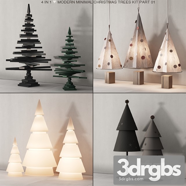 237 happy new year 01 modern christmas trees 01