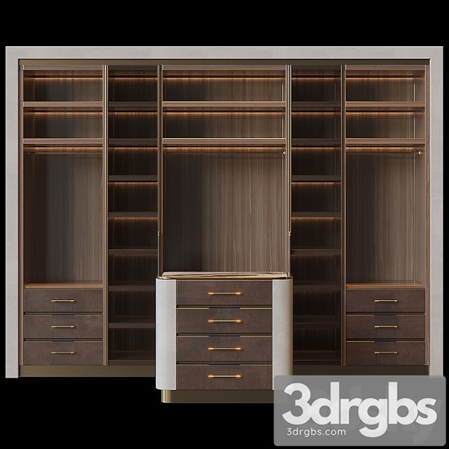 Wardrobe Closet With Island 2