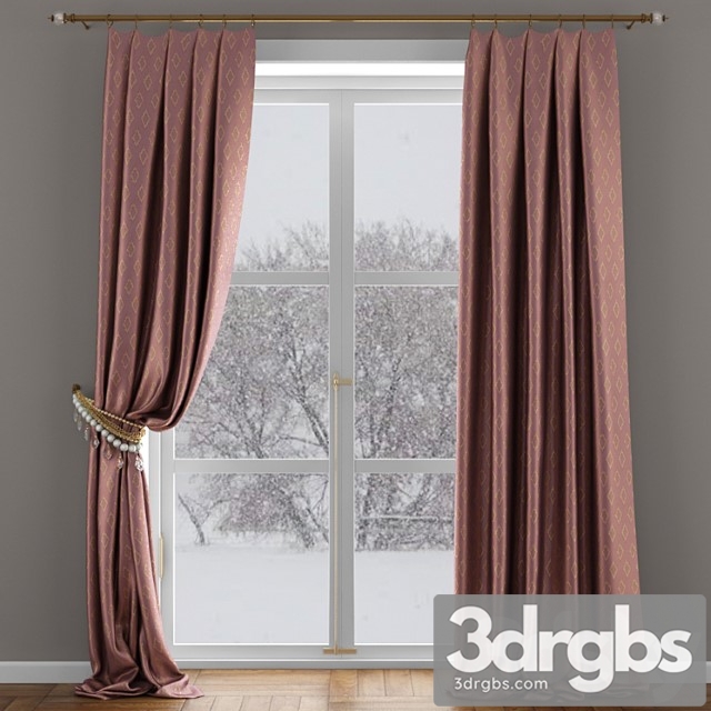 Satin Curtains of Beads With Pickup