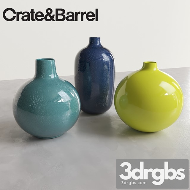 Perry vases by crate & barrel