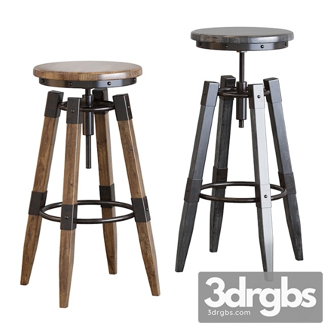 By-lyj bar stool industrial vintage metal 2