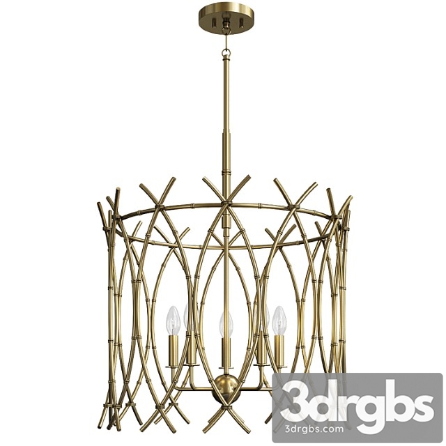 Woven Bamboo Chandelier