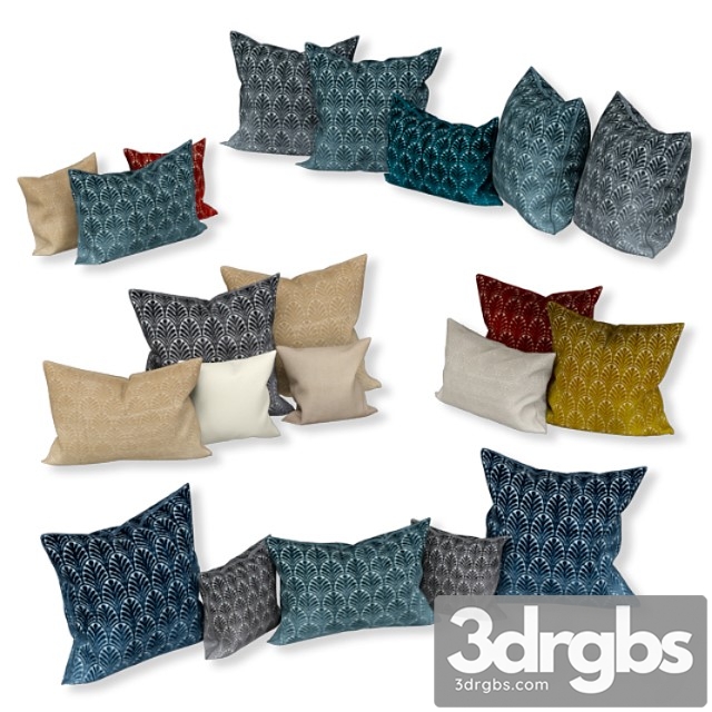 Set of decorative sofa cushions set 042