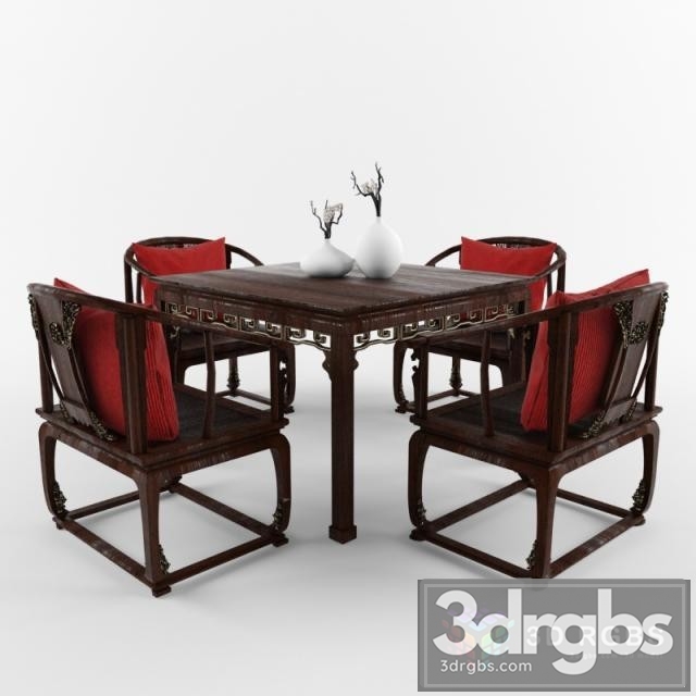 Chinese Chair and Table 01
