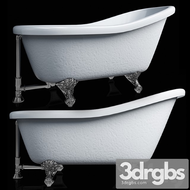 Bath Barclay Products 5 Ft Acrylic Ball and Claw Feet Slipper Tub In White