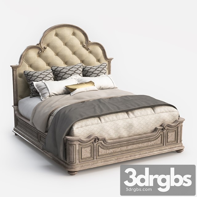 Hooker furniture king upholstered panel bed 2