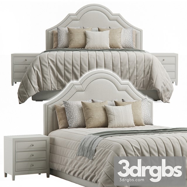 Queen Madison Crown Headboard Bed 3