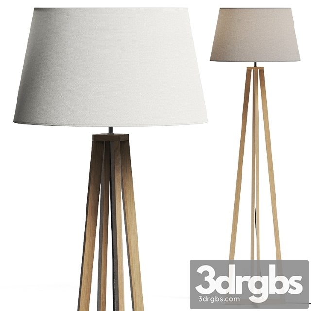 La redoute natural wood floor lamp