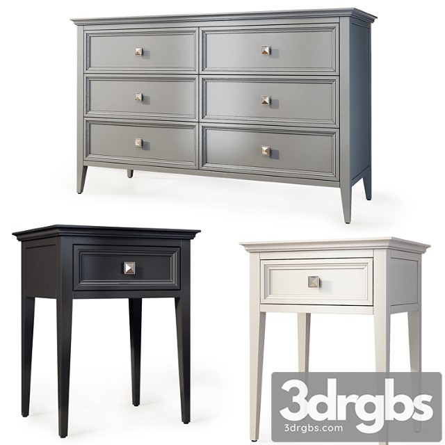 Chest of drawers and bedside tables rfs brooklyn. bedside table, dresser by mebelmoscow