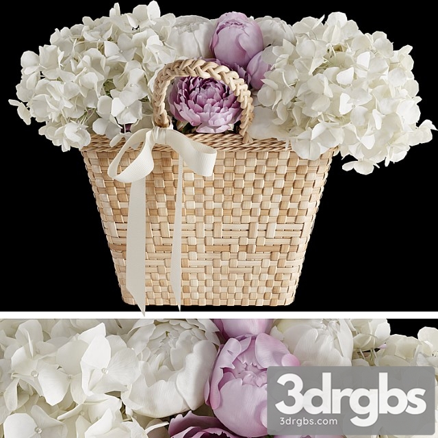 Basket with flowers