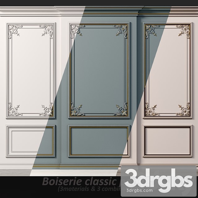 Wall Molding 20 Boiserie Classic Panels