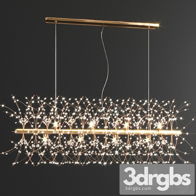 Crystal linear chandelier 1