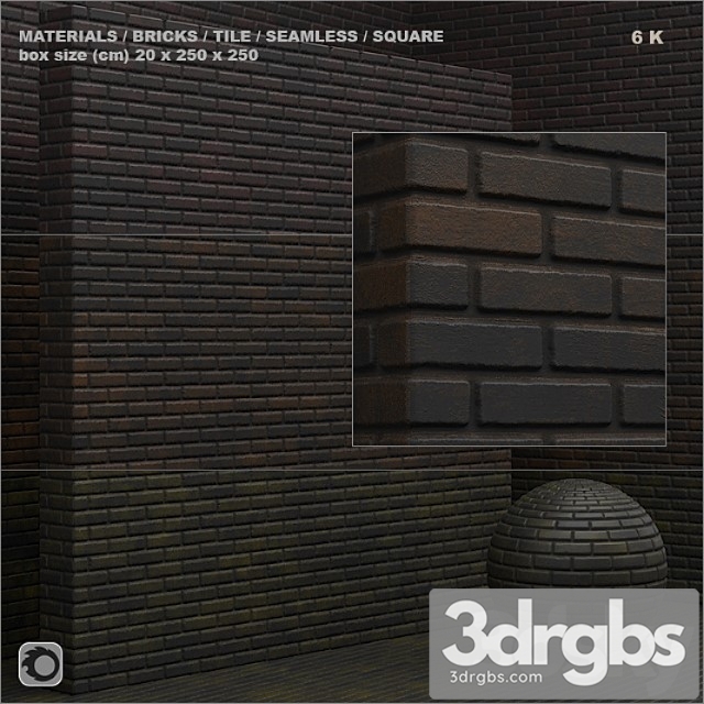 Material (seamless) - brick, tile set 5