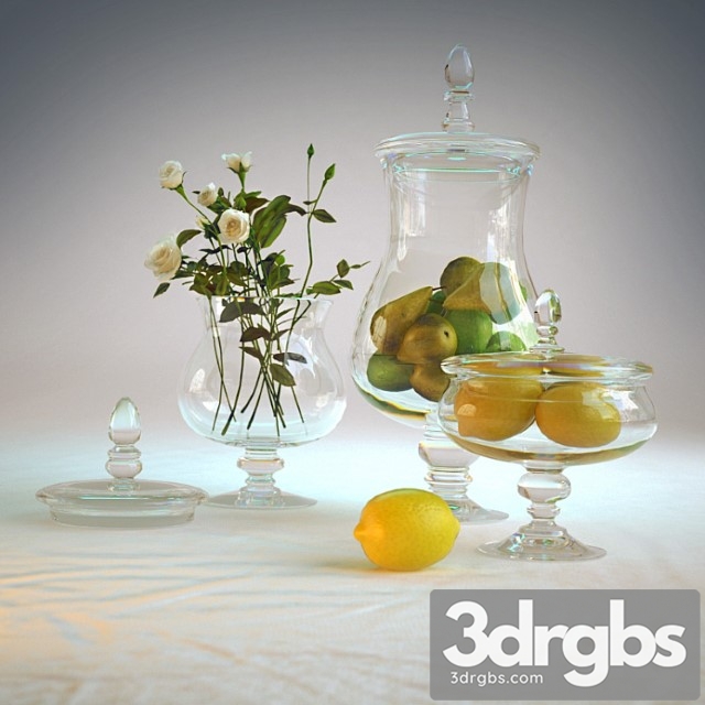 Decorative Vases With Fruits