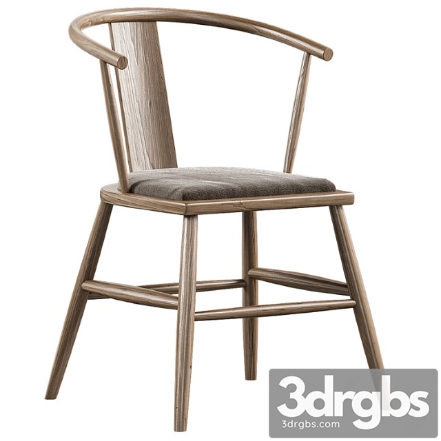 Chair nordic teak rattan velvet wooden leisure armrest