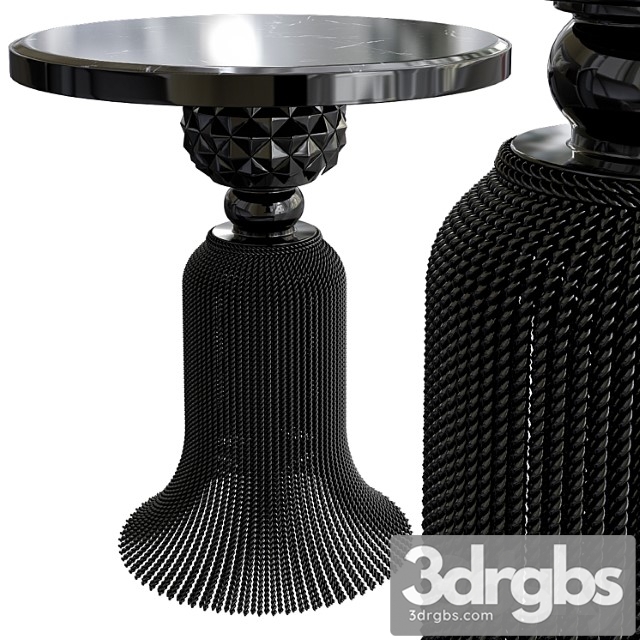 Kay noir marble tassel table 2