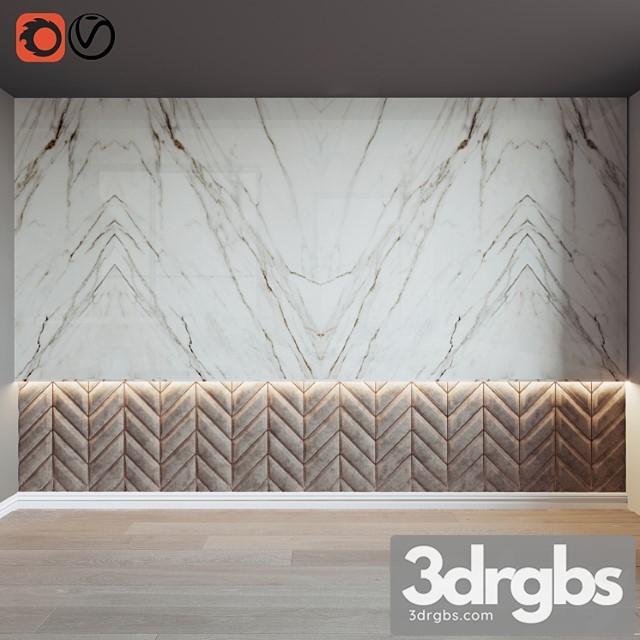 Chevron wall panel