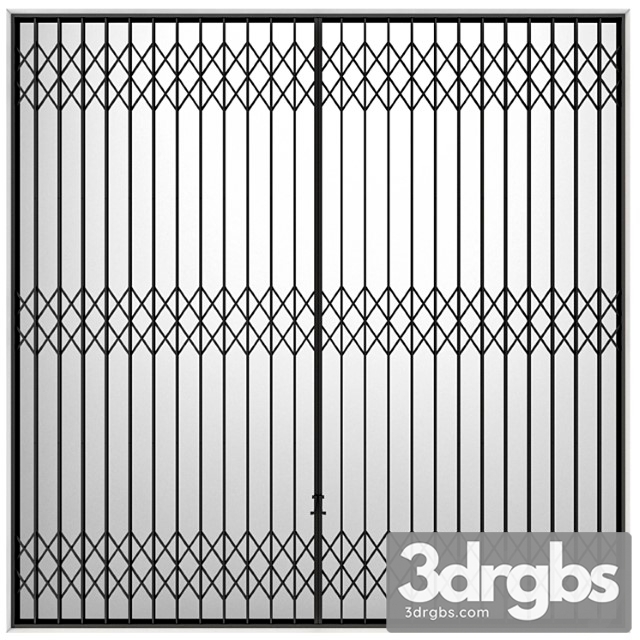 Metal Sliding Lattice Accordion Screen Type