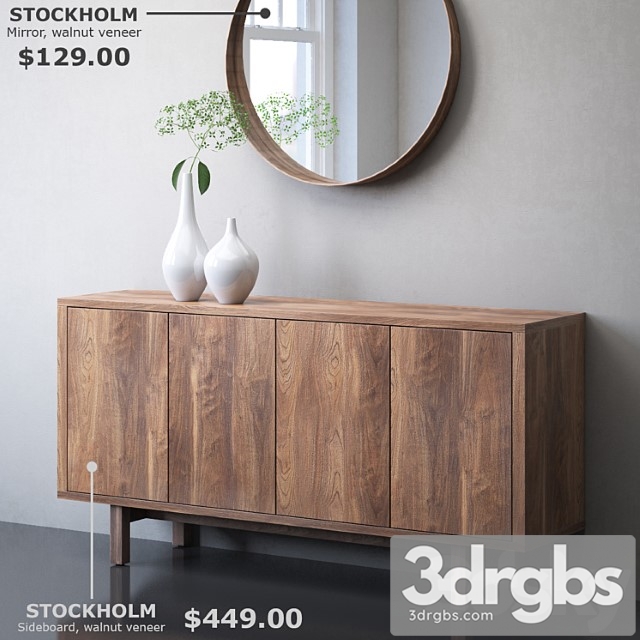 Ikea stockholm sideboard and mirror 2