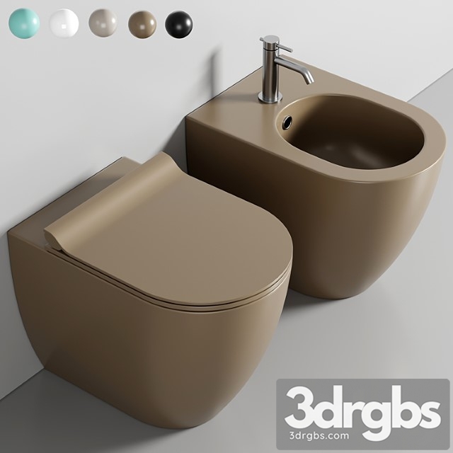 Color elements 55x36 toilet by gsi ceramica