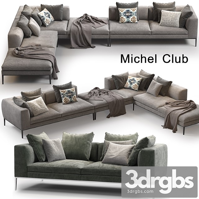 B & b Michel club sofa