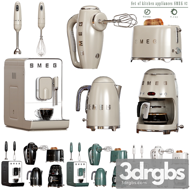 Set of kitchen appliances smeg 02 2