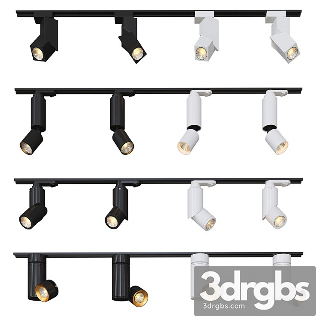 Collection of modern track lights