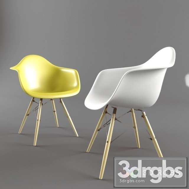 Eames Plastic Arm Chair DAW Chair Vitra (2)