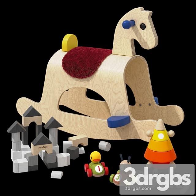 Set of Wooden Toys Plan Toys